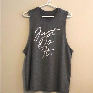 Gray Sleeveless Workout Top (Dri-Fit)